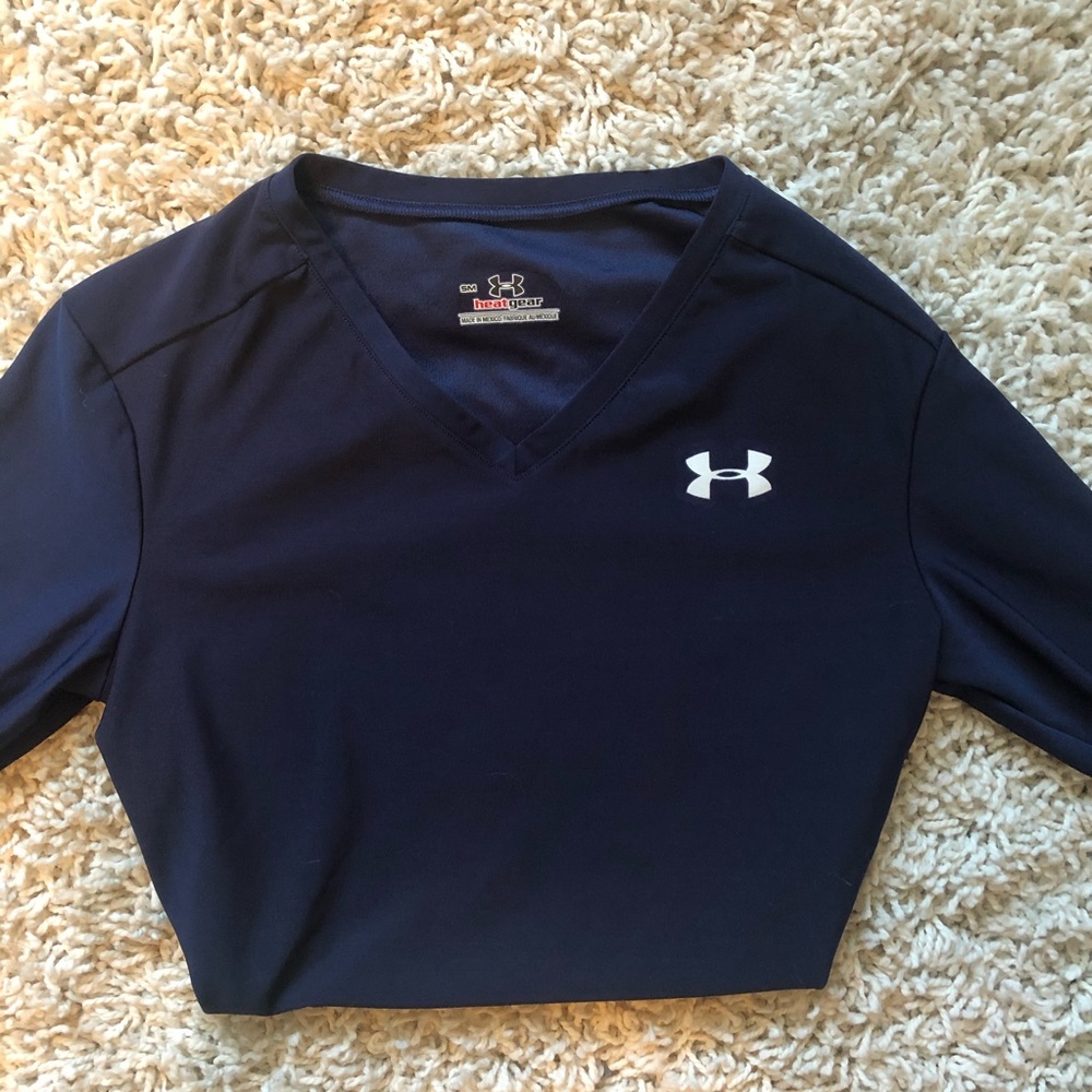 Navy V-Neck Long Sleeve from Under Armour